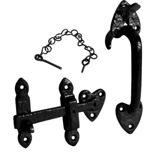 Antique iron suffolk latch - antique,