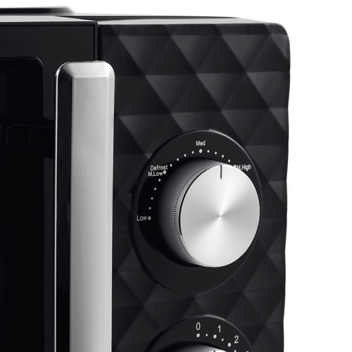 Black 17l microwave - black,