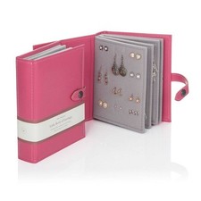 Jewellery Earrings Storage Book Box Jewelry Large Pink Womens Birthday Gift