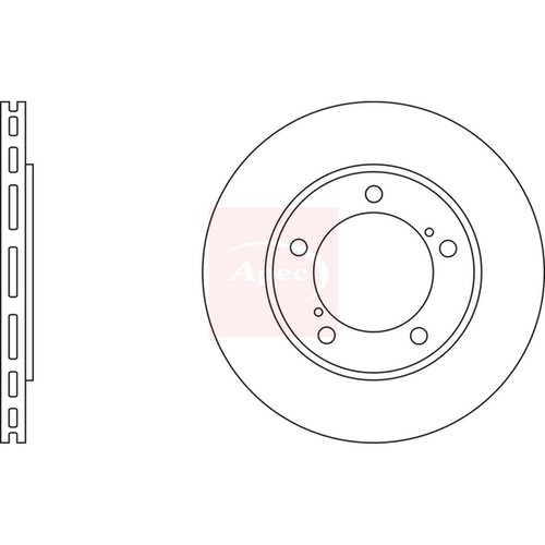 Brake discs vented for - 2x,