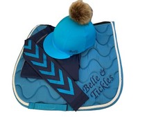 Turquoise/Navy with glitter