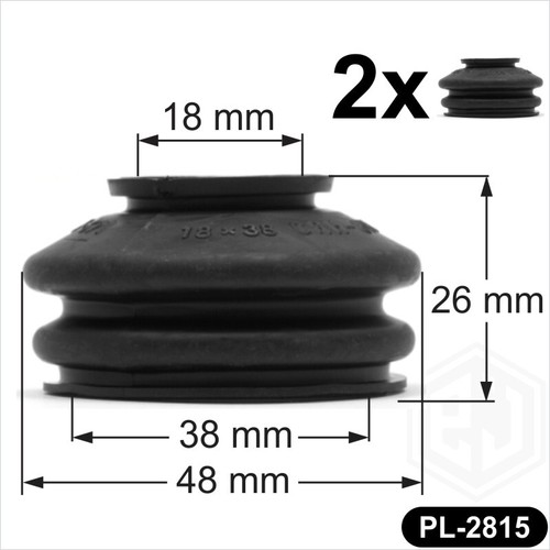 Ball joint rubber boot dust