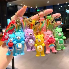 Care Bears Keyring Bag Accessory Charm Keychain Cute Kids Gift Toy