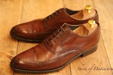 Russell & Bromley Brown Leather Oxford Shoes Men's UK 8 US 9 EU 42