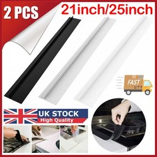 2x Silicone Kitchen Stove Counter Gap Cover Oven Guard Spill Seal Filler 2 Color