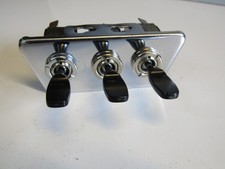 VINTAGE  CHROME SWITCH PANEL