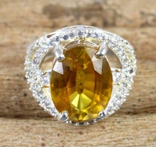 Natural 14.98 Ct Oval Yellow