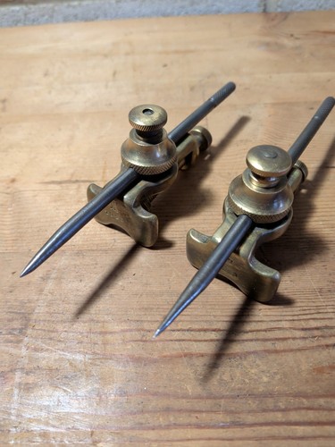 Brass steel trammels wwii - &,