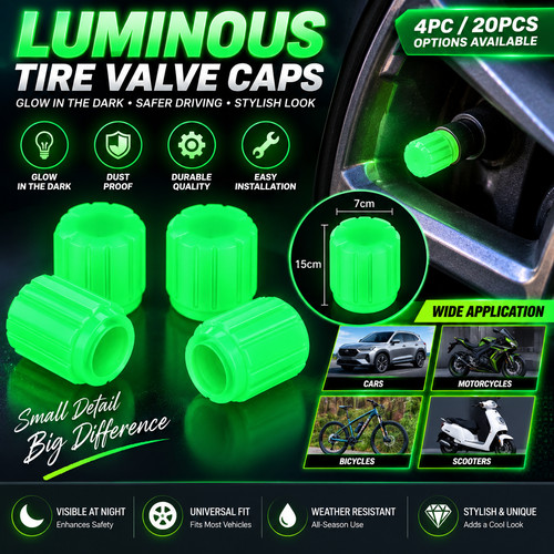 20pcs luminous tyre - 20pcs, valve