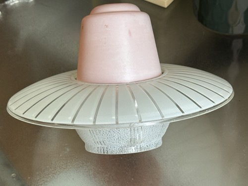 Vintage mcm pink glass - mcm,