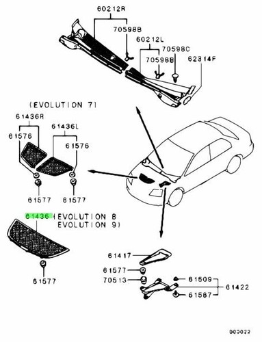 Garnish hood air - outlet, for