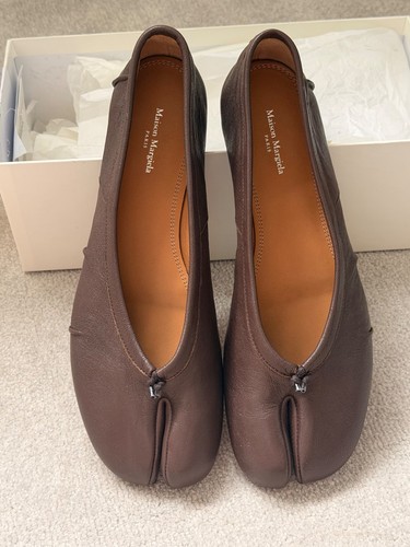 Brown tabi ballerina maison - brown,,