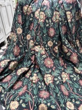 William Morris Pink & Rose Curtains, Morris & Co, 1996,  62"W x 58 " L (Lot 2)