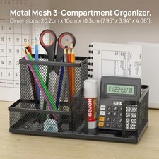 Metal Mesh Desk Organiser