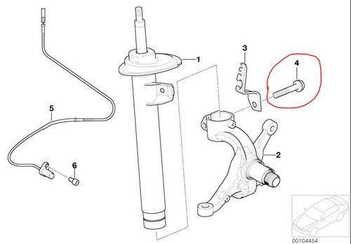 Bmw genuine m12x1 5x55 - genuine, front