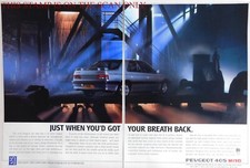 PEUGEOT '405 Mi16' Saloon Motor Car ADVERT (3) Original 1988 Print Ad E16/85