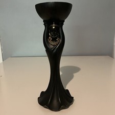 African Tribal Woman Figure Candle Holder Gold Crown Soul Journeys CWSL 2003