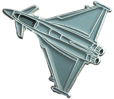 Euro Fighter Plane Pin Badge Air Force Pilot Aeroplane Brooch