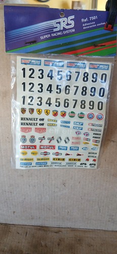 Scalextric srs 7501 stickers - scalextric,