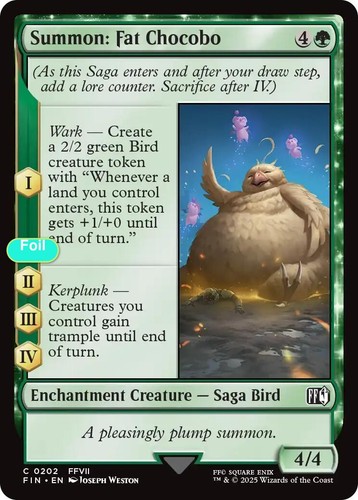 Summon fat chocobo - foil,