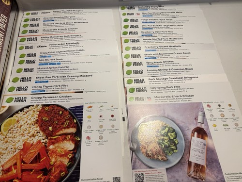 Hello fresh recipe cards lot - fresh,