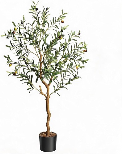 4ft artificial faux olive tree - artificial,