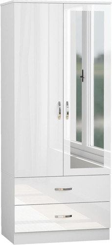 High gloss door wardrobe - high,