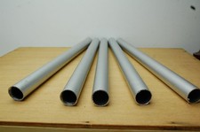 Aluminium tubes, 5 off,  offcuts, 21mm od x 19mm id, x 340 long