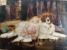 Small Antique Oil Painting On