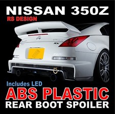 RS Design ABS Plastic rear boot spoiler Fits Nissan 350z models 2003-2008 Z33