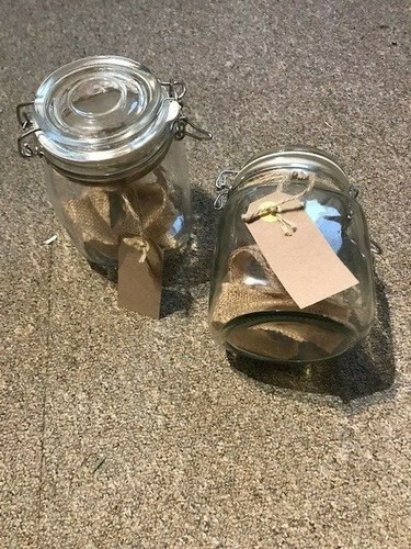 Glass jars with clip - clip, seal