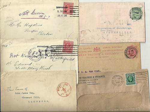 1903 x birmingham postal - x,