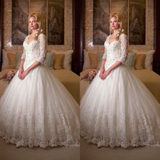 Vintage Wedding Dresses V Neck