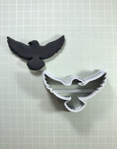 Raven bird cookie - cookie, cutter
