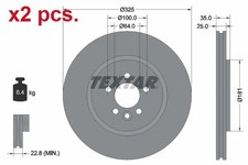 X2 PCS FRONT BRAKE DISC ROTOS