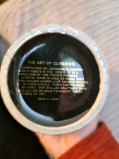 Black cloisonné ginger jar