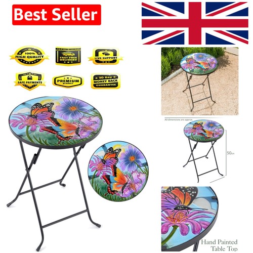 Butterfly glass top round - top,