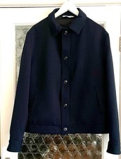 Zara Men's Jacket Navy  Euro XL