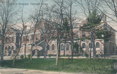 Ireland postcard curragh - postcard, camp