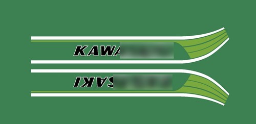Kawasaki 125ke 1978 tank decal - 125ke,