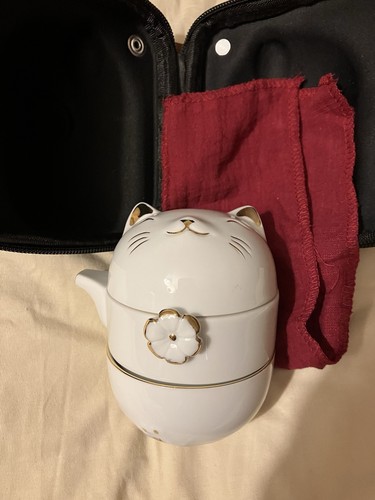 Chinese teapot and cup - chinese, comes