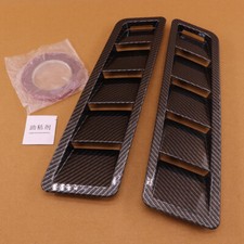 2Pcs Carbon Fiber Car Hood
