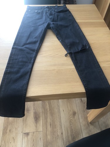 Mens black zara ripped - ripped, knee