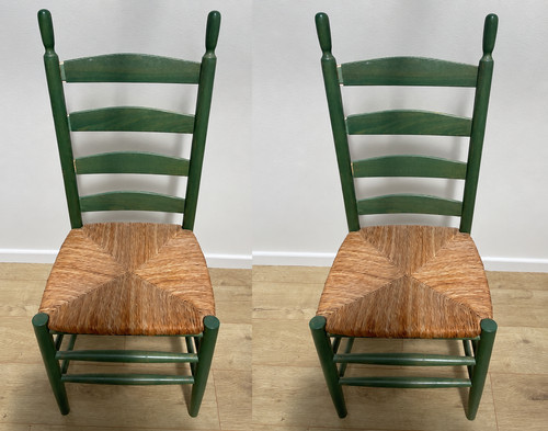 Modern sage green - modern, ladderback