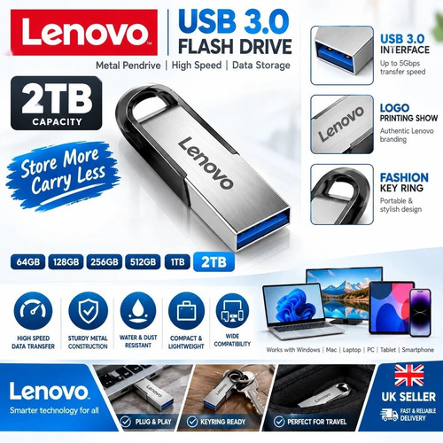 Lenovo 2tb usb flash drive - usb, 3.0