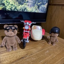 Sylvanian Families Motorcycle & Sidecar  with bears  