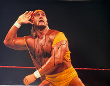 Late Hulk Hogan Hand Signed