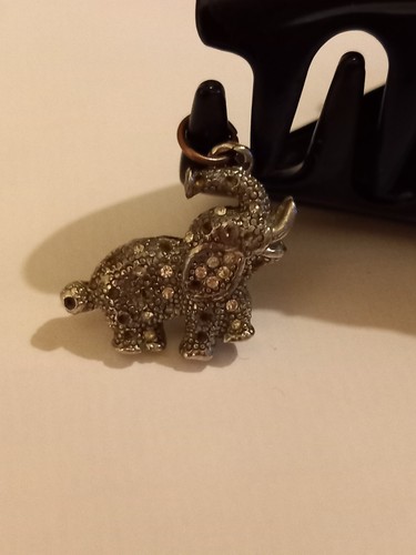 Pewter elephant charm - ,
