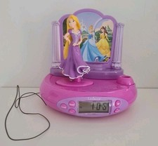 Disney Princess Rapunzel Night Light Radio Alarm Projector Lexibook