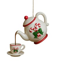 Vintage Christmas Teapot with